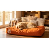 Hondenkussen - hondenbed - 80x120cm- oranje