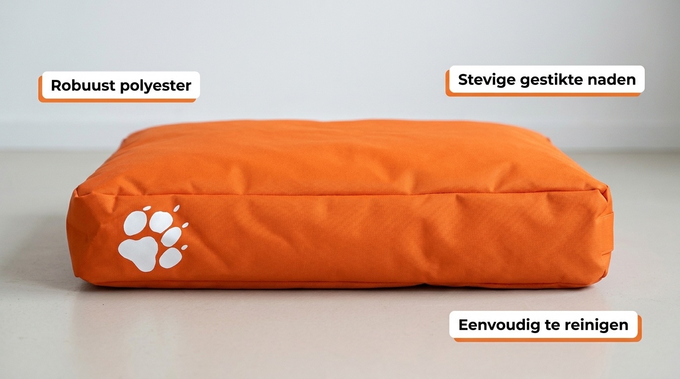 Hondenkussen - hondenbed - 80x120cm- oranje