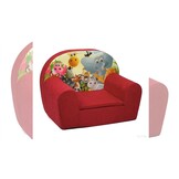 Luxe kinderstoel - kinderfauteuil - sofa - 60 x 45 - rood - Madagaskar