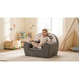Luxe kinderstoel - kinderfauteuil - sofa - 60 x 45 - grijs - cars
