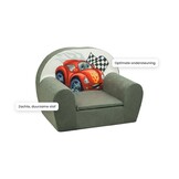 Luxe kinderstoel - kinderfauteuil - sofa - 60 x 45 - grijs - cars