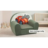 Luxe kinderstoel - kinderfauteuil - sofa - 60 x 45 - grijs - cars