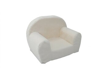 Kinderfauteuil - QUELLE - 60x40x45 cm - boucle - ecru