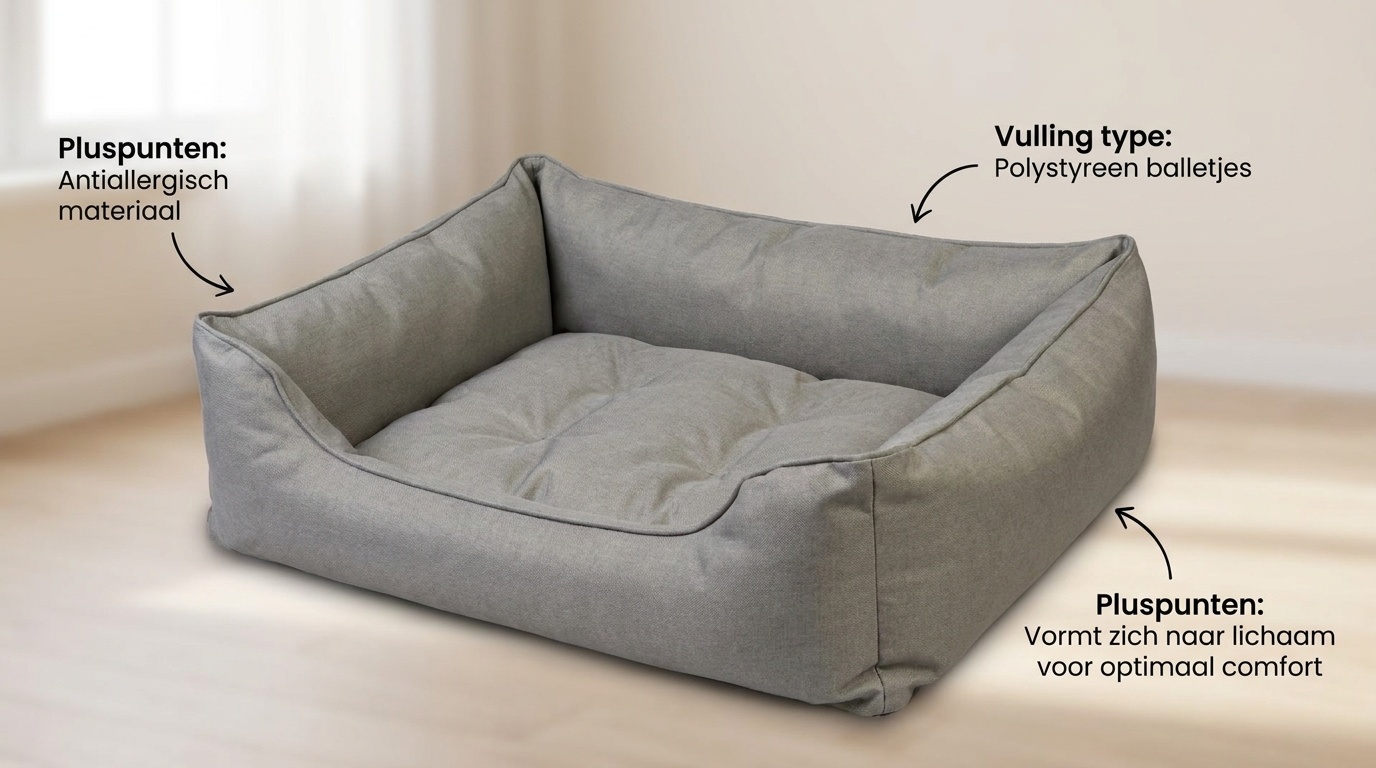 Hondenmand - hondenbed - 60x70cm - grijs
