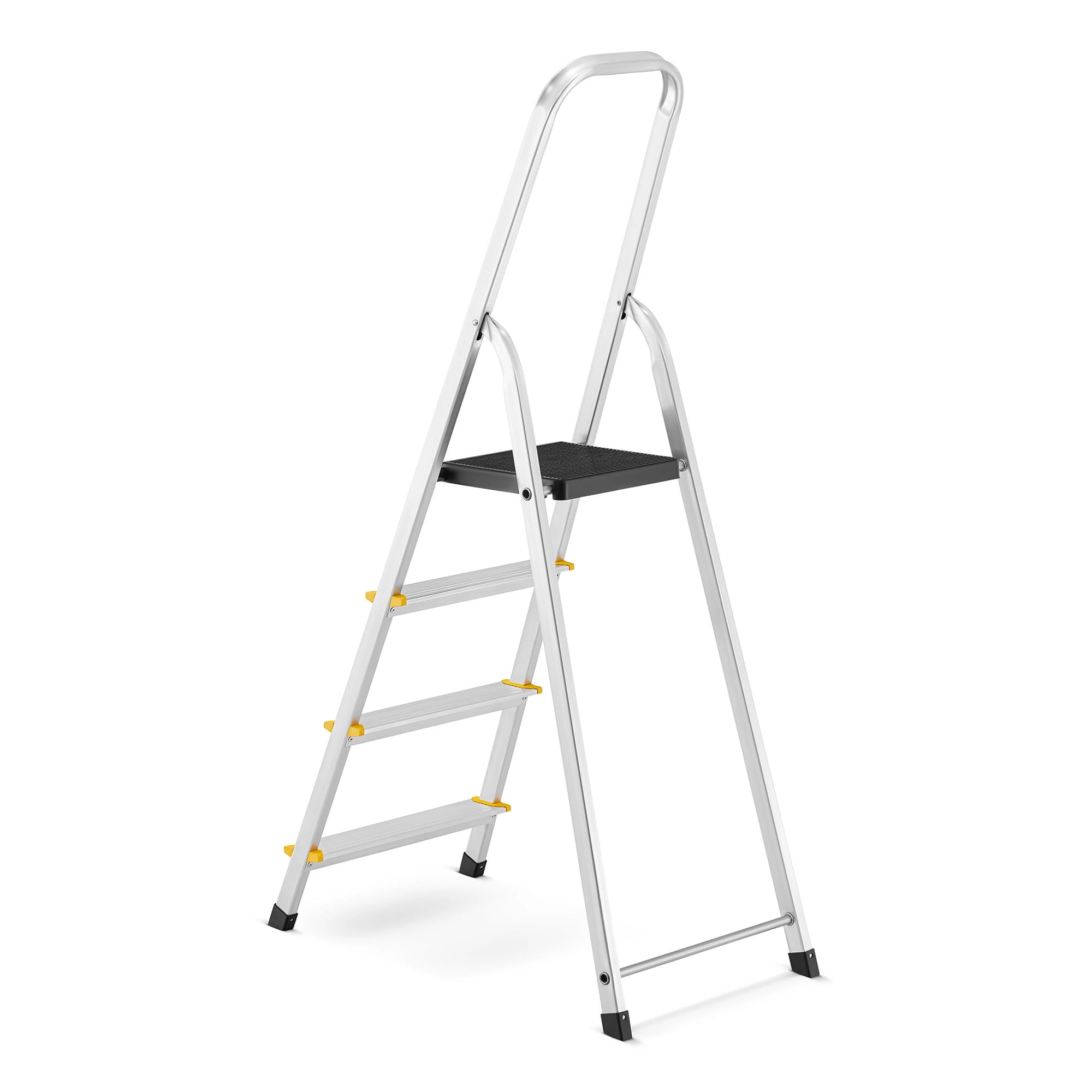 Huishoudtrap - 4 treden - aluminium - 2.77 m werkhoogte
