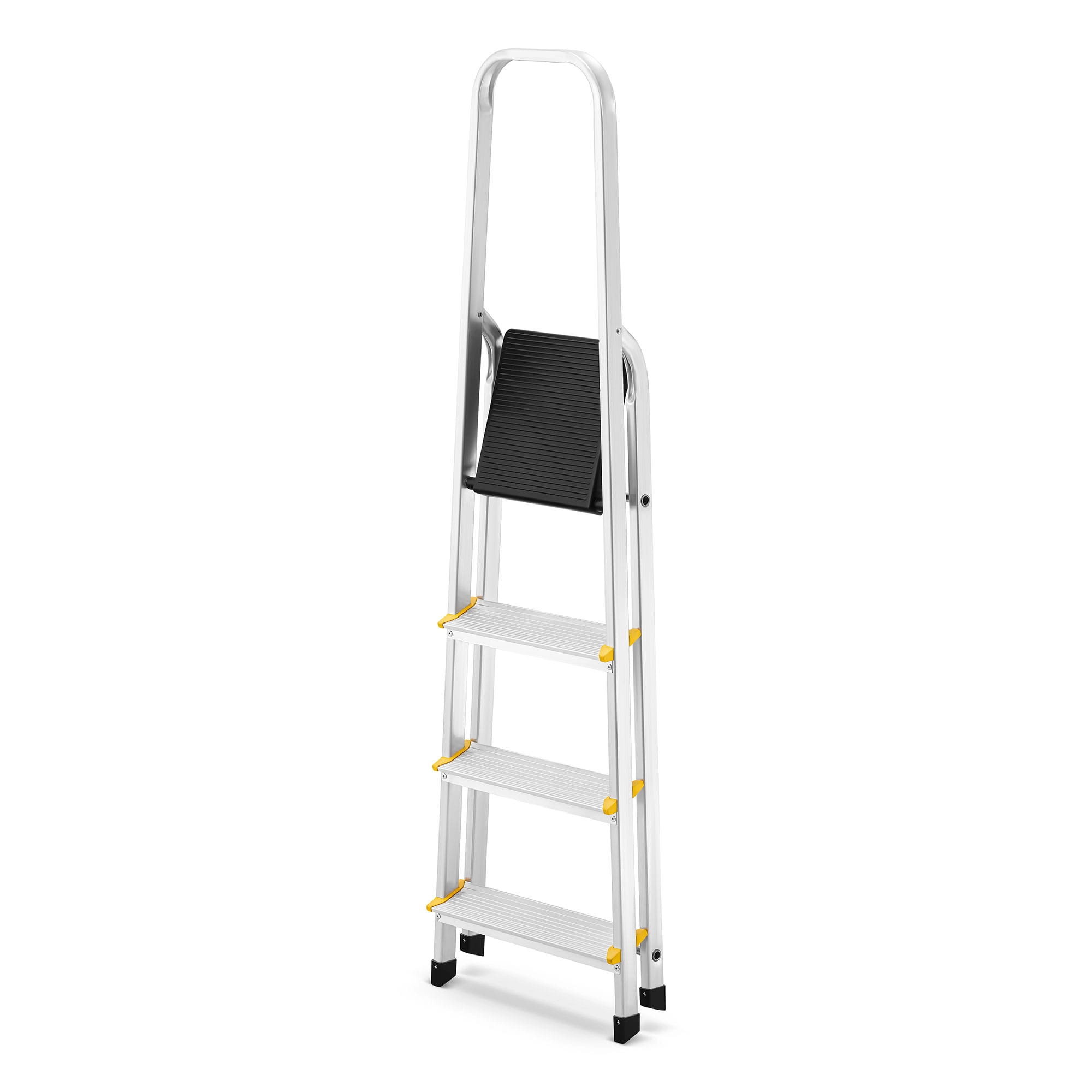 Huishoudtrap - 4 treden - aluminium - 2.77 m werkhoogte