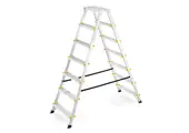 Huishoudtrap - 2x 7 treden - aluminium - 3,40 m werkhoogte
