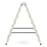 Huishoudtrap - 2x 7 treden - aluminium - 3,40 m werkhoogte