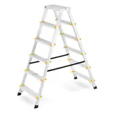Huishoudtrap - 2x 6 treden - aluminium - 3,21 m werkhoogte