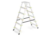 Huishoudtrap - 2x 6 treden - aluminium - 3,21 m werkhoogte