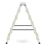 Huishoudtrap - 2x 6 treden - aluminium - 3,21 m werkhoogte