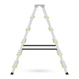 Huishoudtrap - 2x 6 treden - aluminium - 3,21 m werkhoogte