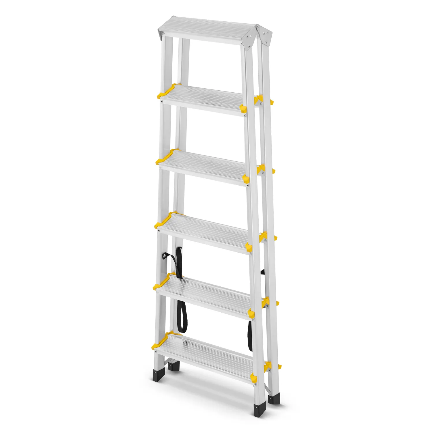 Huishoudtrap - 2x 6 treden - aluminium - 3,21 m werkhoogte