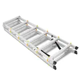 Huishoudtrap - 2x 6 treden - aluminium - 3,21 m werkhoogte