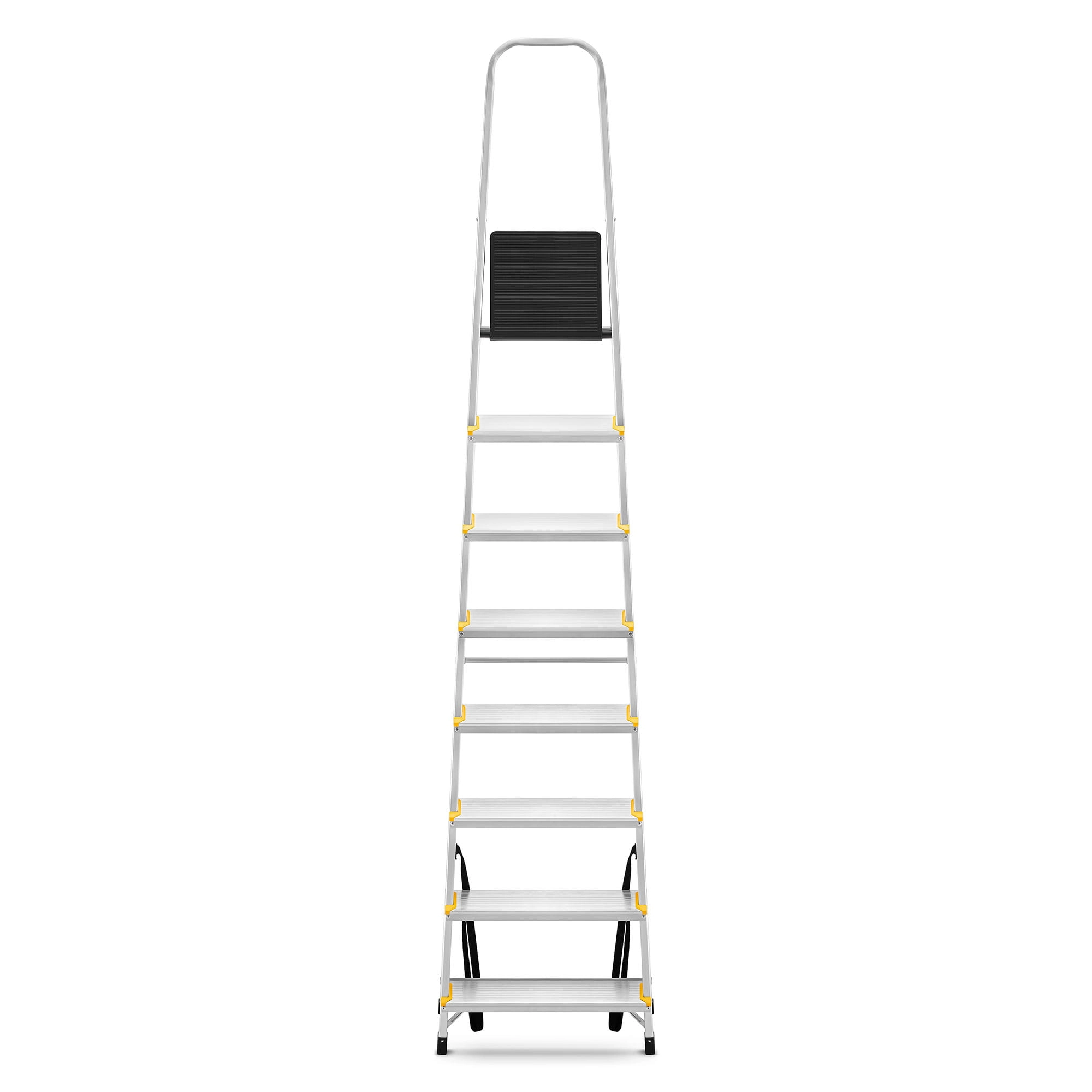 Huishoudtrap - 8 treden - aluminium - 362 cm werkhoogte