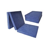Kinder logeermatras - navy blauw - camping matras - reismatras - opvouwbaar matras - 120 x 60 x 6