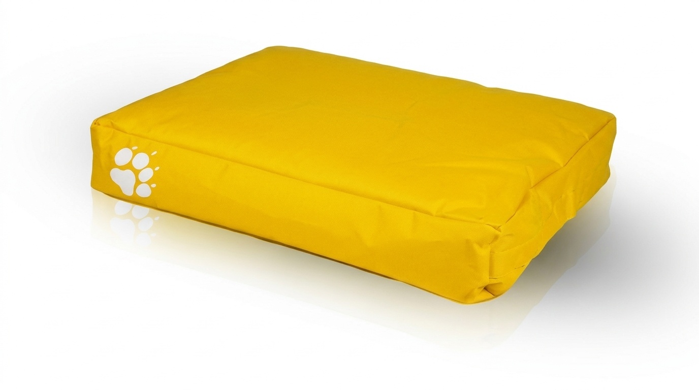 Hondenkussen - hondenbed - 80x60cm - okergeel