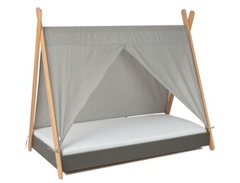 Tentdoek tipibed 180x80cm grijs
