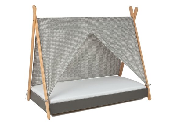 Tentdoek tipibed 180x80cm grijs