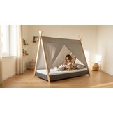 Tentdoek tipibed grijs