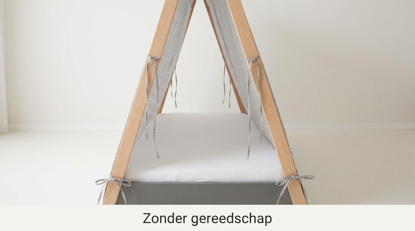 Tentdoek tipibed grijs