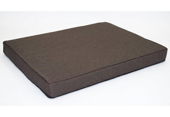 Hondenkussen - maat L - 60x80x8cm - wasbaar - donkerbruin