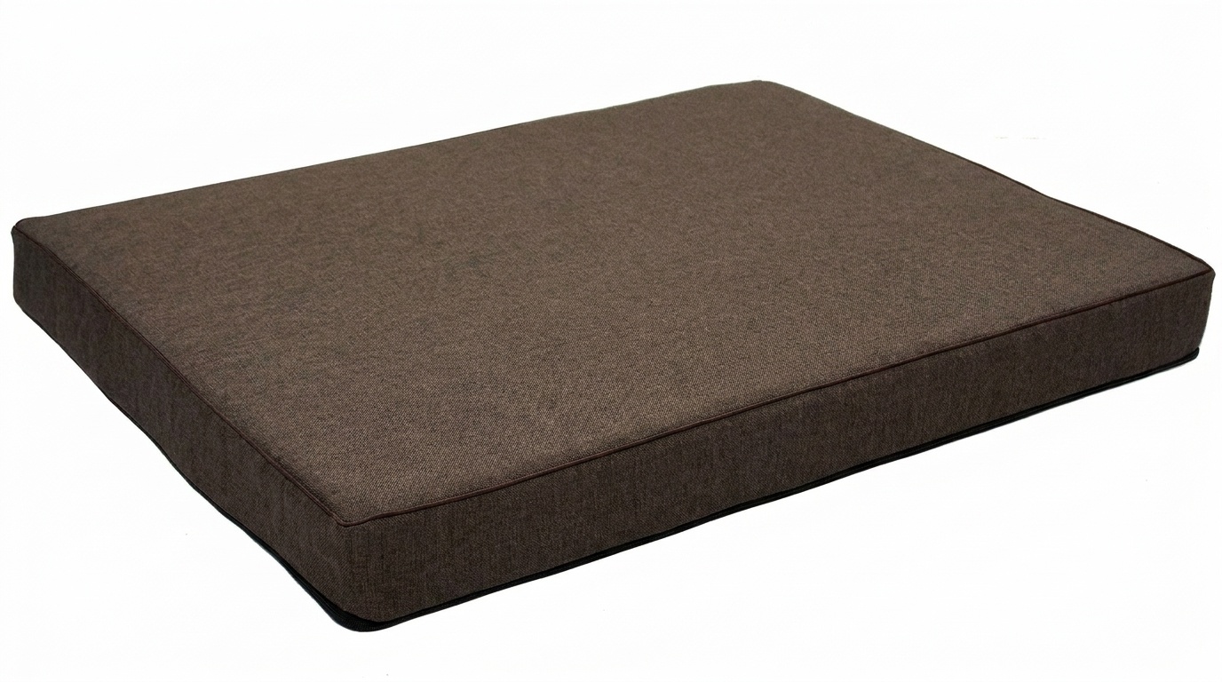 Hondenkussen - maat L - 60x80x8cm - wasbaar - donkerbruin