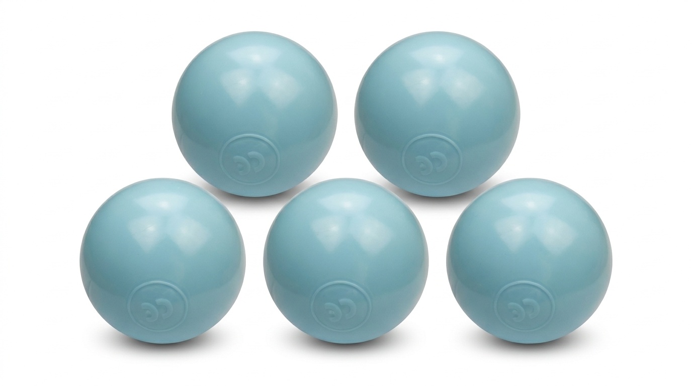 Ballenbak ballen licht blauw (70mm) 1000 stuks