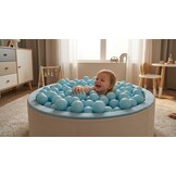 Ballenbak ballen licht blauw (70mm) 1000 stuks