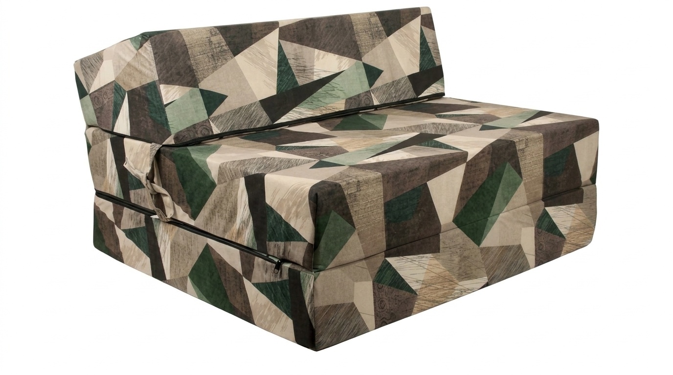 Opklapbaar matras 90x200 | 15cm dik, H3, wasbare hoes