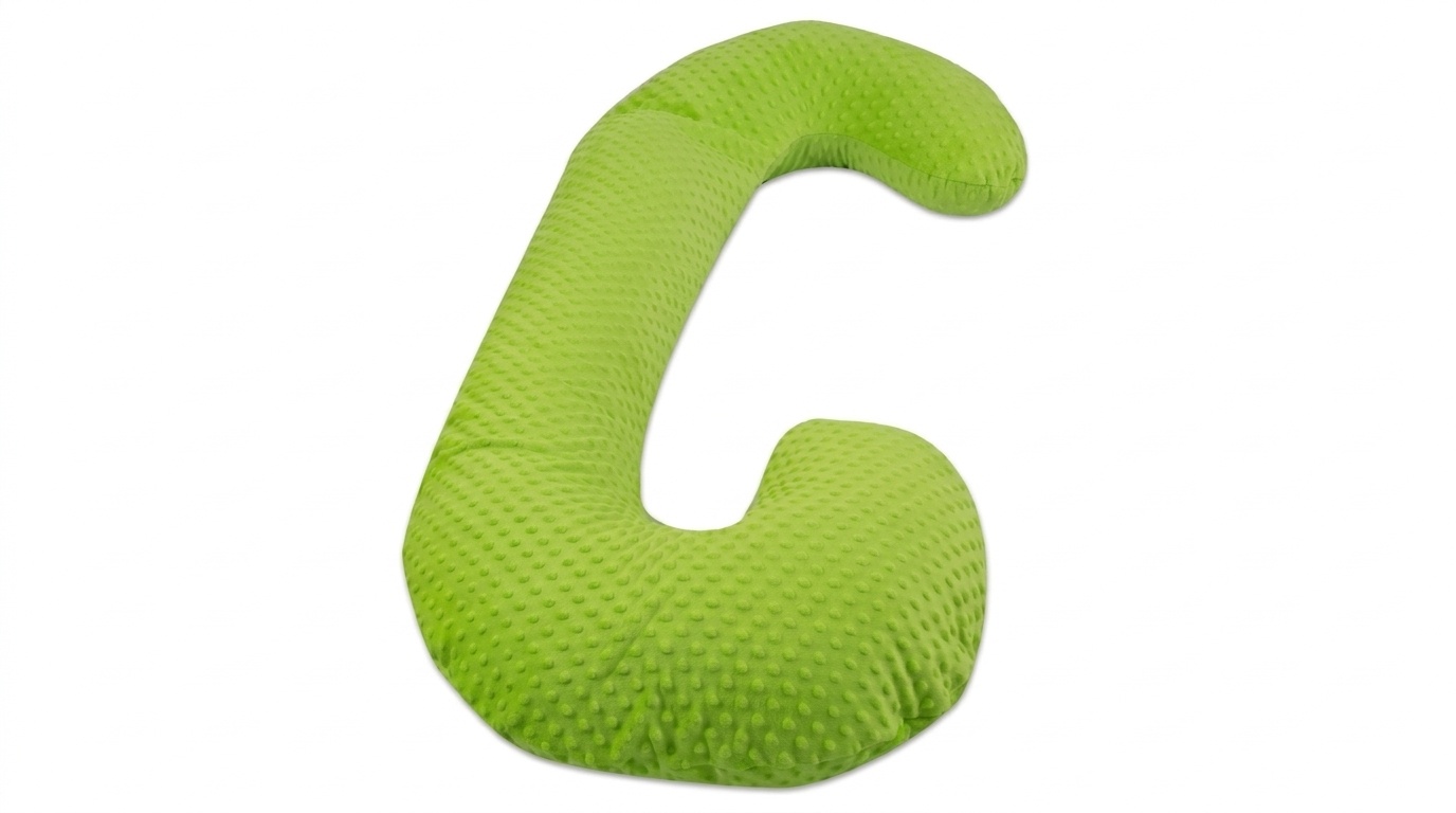 Voedingskussen - Zwangerschapskussen - 100% katoen - 240 cm - groen