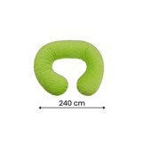 Voedingskussen - Zwangerschapskussen - 100% katoen - 240 cm - groen