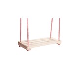 Houten schommel - 42x18 cm - naturel - rood wit
