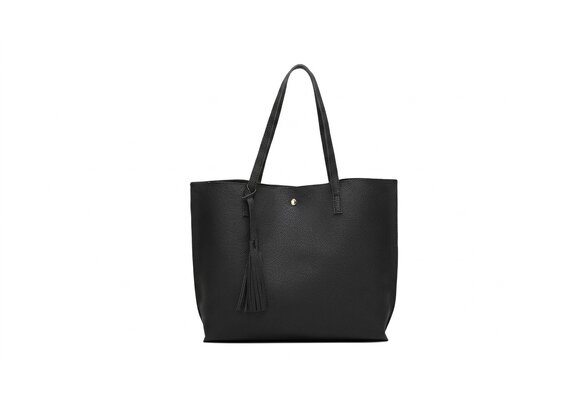 Schoudertas dames - handtas - 36x11x30 cm - zwart