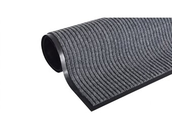Deurmat 60x90 cm Grijs - Duurzame Droogloopmat van Polypropyleen & Rubber