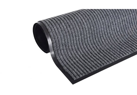 Deurmat 60x90 cm Grijs - Duurzame Droogloopmat van Polypropyleen & Rubber
