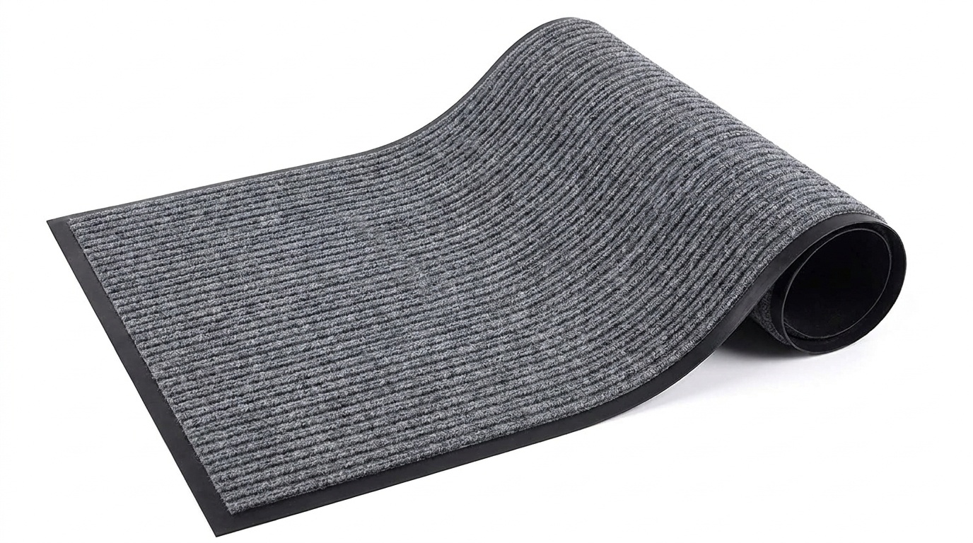 Deurmat 60x90 cm Grijs - Duurzame Droogloopmat van Polypropyleen & Rubber