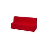 Kinder meubel - Kinder fauteuil - Kinderbankje - rood - 50 x 120 x 40 cm - 215 gram