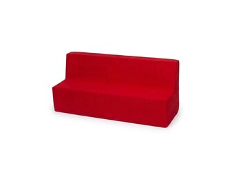 Kinder meubel - Kinder fauteuil - Kinderbankje - rood - 50 x 120 x 40 cm - 215 gram
