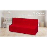 Kinder meubel - Kinder fauteuil - Kinderbankje - rood - 50 x 120 x 40 cm - 215 gram