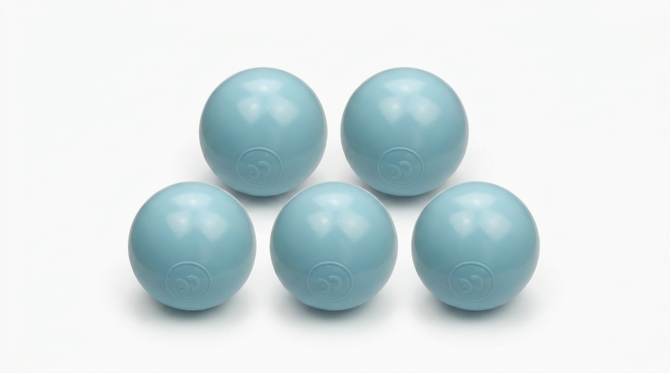 Ballenbak ballen licht blauw (70mm) 500 stuks