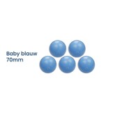 Ballenbak ballen baby blauw (70mm) 500 stuks