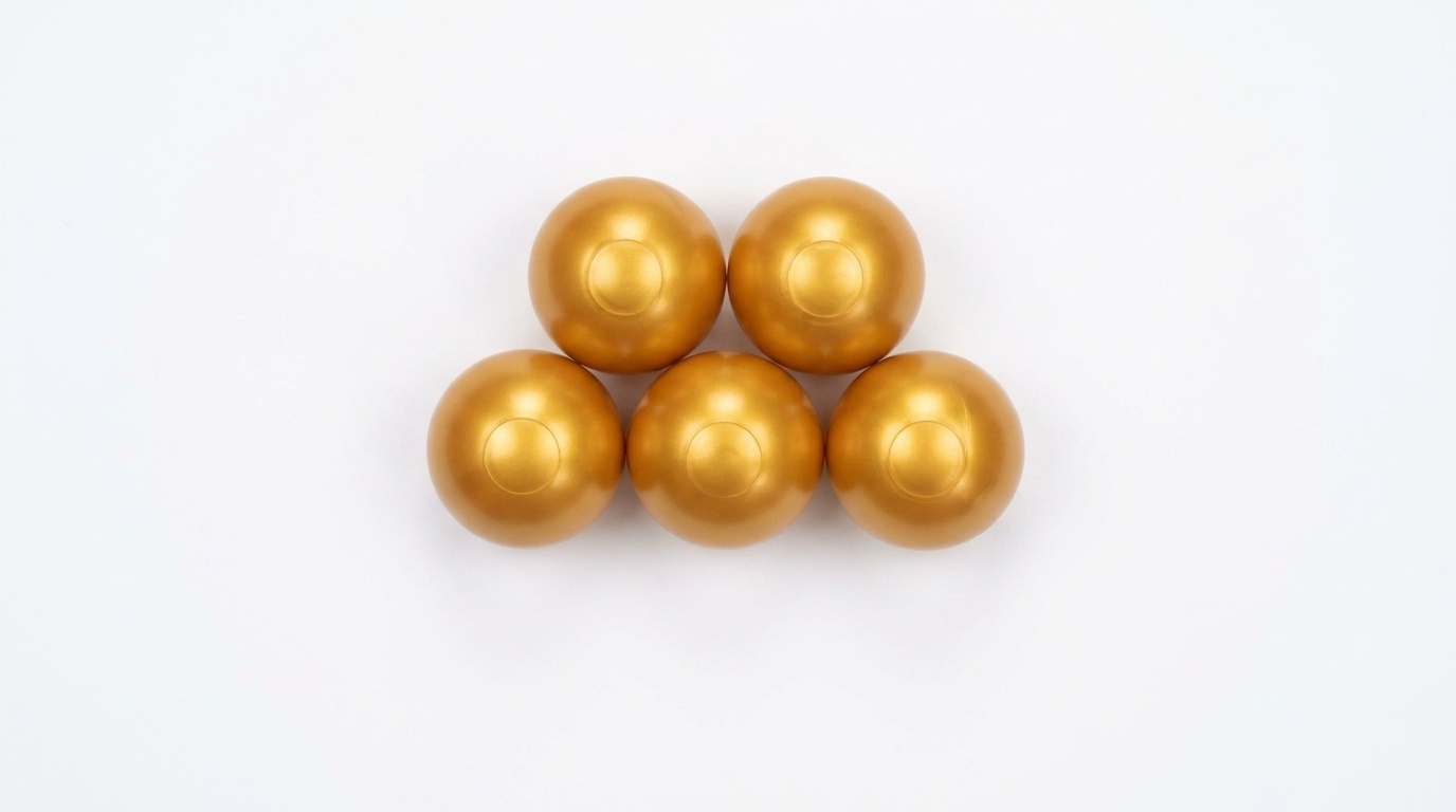 Ballenbak ballen goud (70mm) 500 stuks