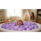 Ballenbak ballen licht paars (70mm) 500 stuks