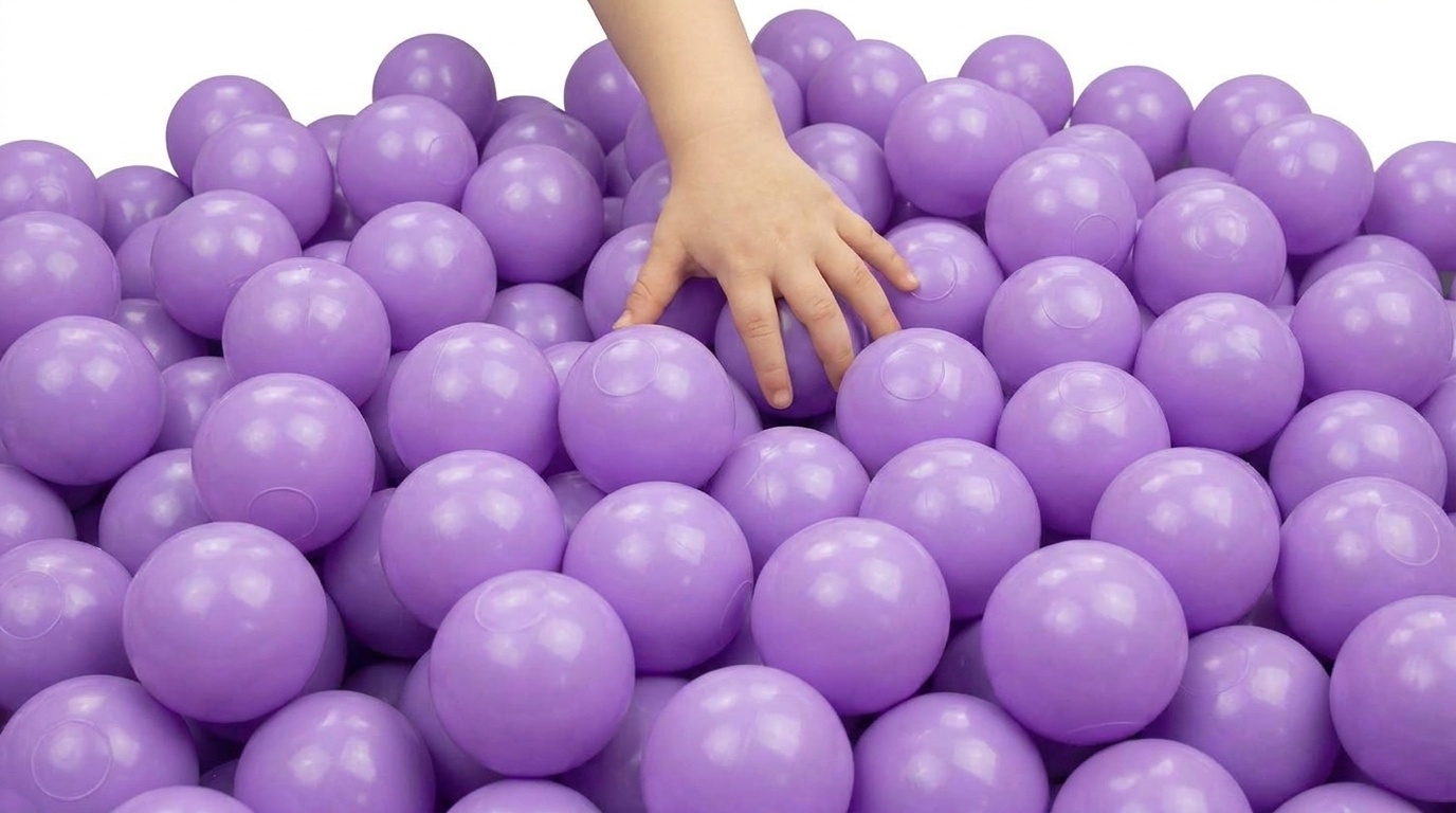 Ballenbak ballen licht paars (70mm) 500 stuks