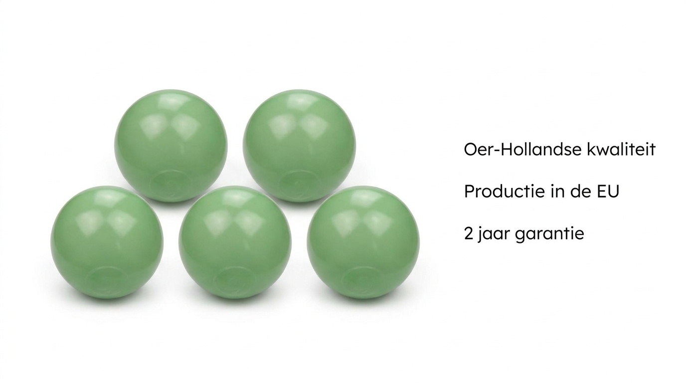 Ballenbak ballen jade (70mm) 500 stuks