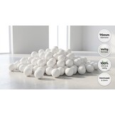 Ballenbak ballen wit (70mm) 500 stuks