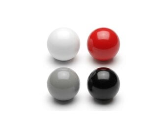 Ballenbak ballen 500 stuks 7cm, wit, rood, grijs, zwart