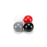 Ballenbak ballen 500 stuks 7cm, wit, rood, grijs, zwart