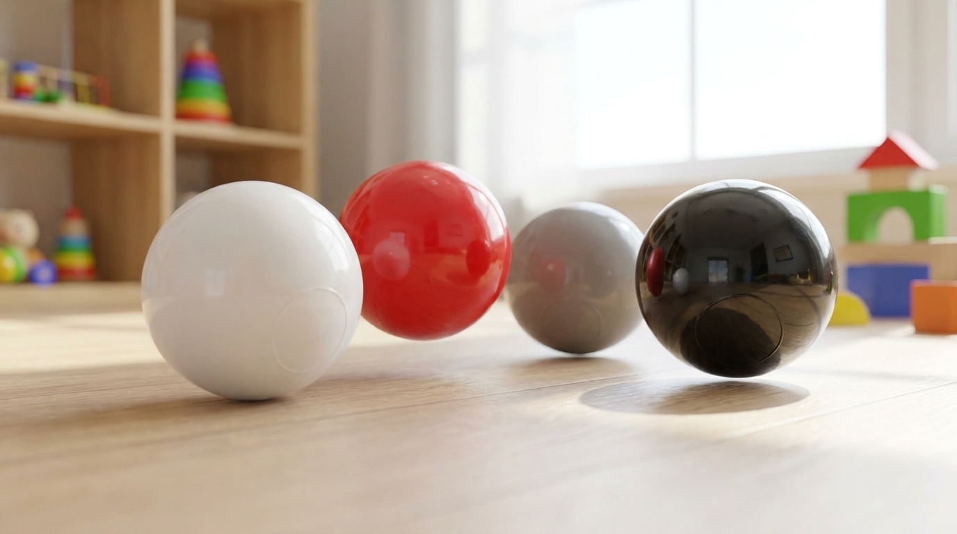 Ballenbak ballen 500 stuks 7cm, wit, rood, grijs, zwart